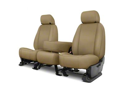 Covercraft Precision Fit Seat Covers Endura Custom Front Row Seat Covers; Tan (17-22 F-350 Super Duty w/ Bench Seat)