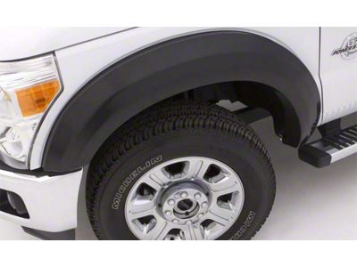Elite Series Extra Wide Style Fender Flares; Front; Smooth Black (17-22 F-350 Super Duty)