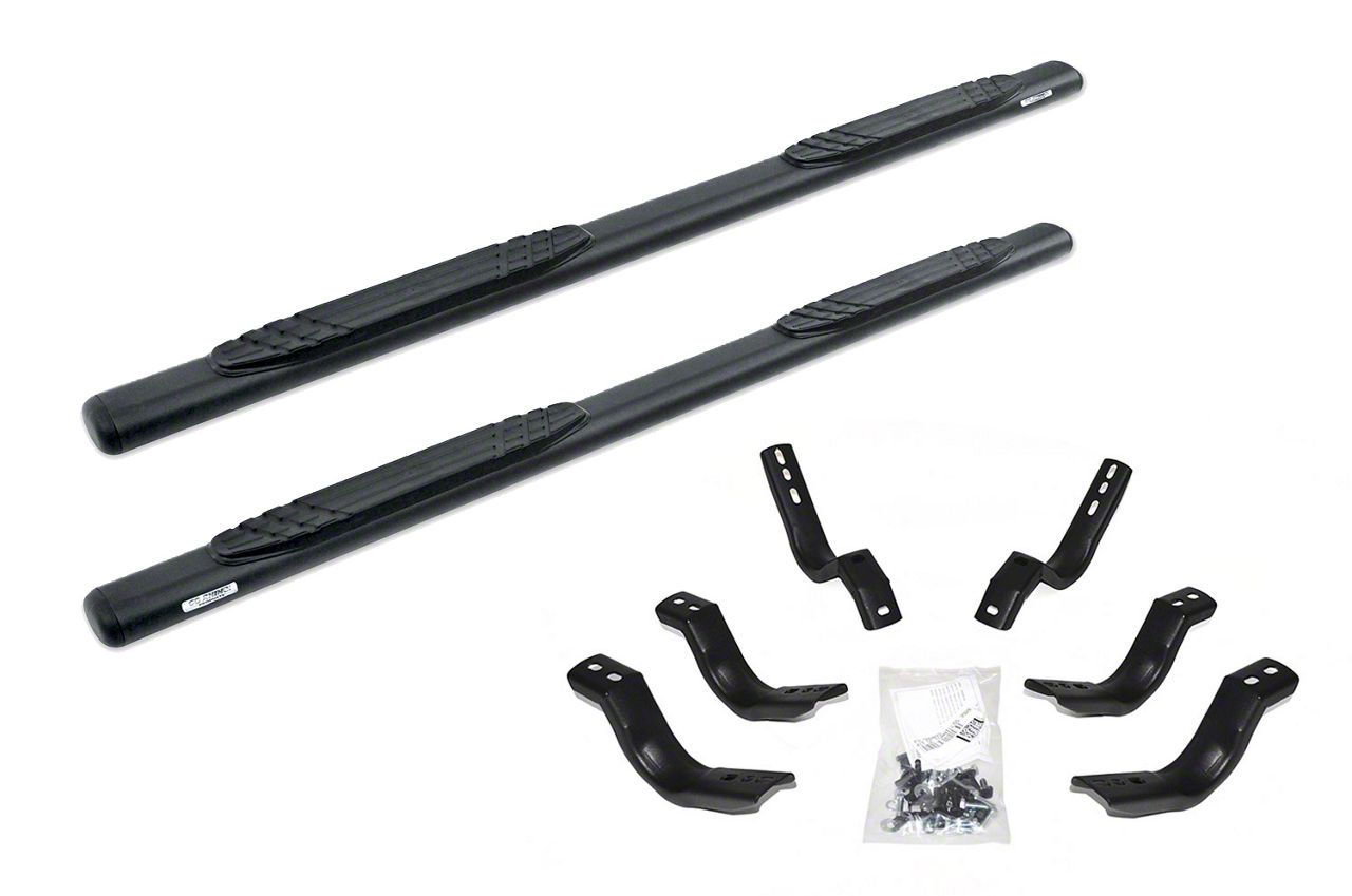 4-Inch OE Xtreme Side Step Bars; Textured Black (11-16 F-350 Super Duty SuperCab)
