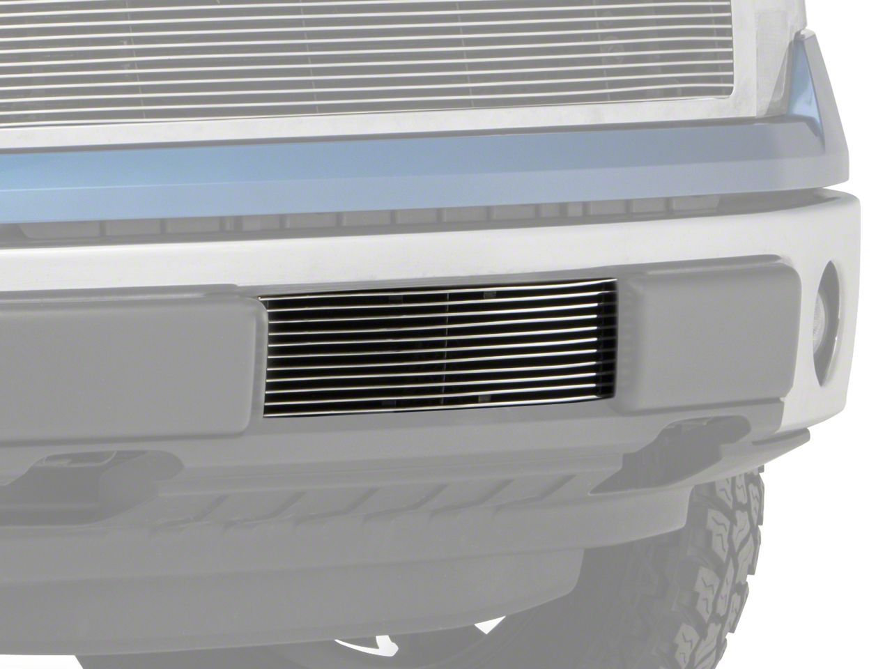 RedRock F150 Lower Bumper Grille Insert; Polished T102414 (0914 F150