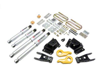 Belltech Stage 3 Lowering Kit with Street Performance Shocks; 1 or 3-Inch Front / 4-Inch Rear (97-03 4WD F-150)