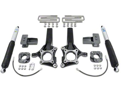 Max Trac 7-Inch Front / 4-Inch Rear MaxPro Suspension Lift Kit with Shocks (15-20 2WD F-150)