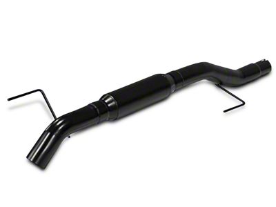 Flowmaster Outlaw Extreme Single Exhaust System with Black Tip; Turn Down (11-14 5.0L F-150)