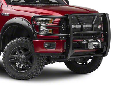 HDX Winch Mount Grille Guard; Black (15-20 F-150, Excluding Raptor)