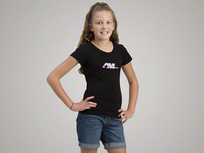 AmericanMuscle Black Signature T-Shirt - Girls