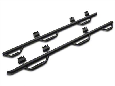 N-Fab Wheel 2 Wheel Bed Access Nerf Side Step Bars; Textured Black (15-23 F-150 SuperCab & SuperCrew w/ 6-1/2-Foot Bed)