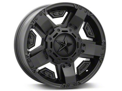 XD Rockstar II Satin Black 6-Lug Wheel; 17x8; 10mm Offset (15-20 Yukon)