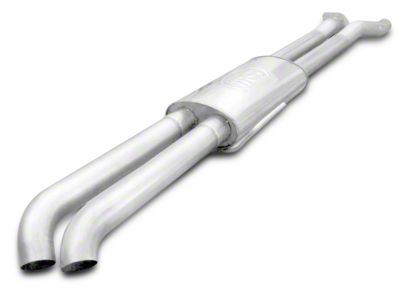 Stainless Works Dump Style Dual Exhaust System; Turn Down (17-20 F-150 Raptor)