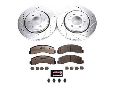 PowerStop Z36 Extreme Truck and Tow 6-Lug Brake Rotor and Pad Kit; Front (10-20 2WD/4WD F-150)