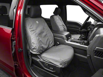 Covercraft SeatSaver Custom Front Seat Covers; Carhartt Gravel (15-20 F-150 w/ Bucket Seats)