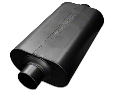 Flowmaster Super 50 Series Center/Center Oval Muffler; 3-Inch Inlet/3-Inch Outlet (Universal; Some Adaptation May Be Required)