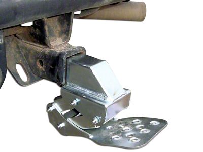 M.O.R.E. Receiver Hitch Hide-A-Step; Silver (Universal; Some Adaptation May Be Required)