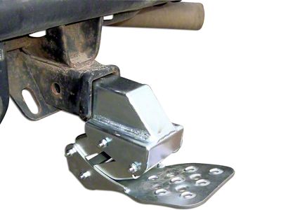 M.O.R.E. Receiver Hitch Hide-A-Step; Black (Universal; Some Adaptation May Be Required)