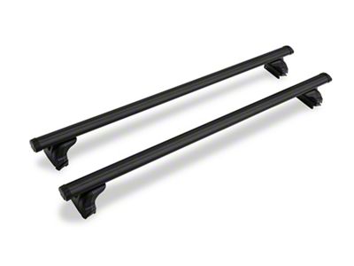 Traveler Cross Bar Roof Rack; Black; 49-Inch (Universal; Some Adaptation May Be Required)