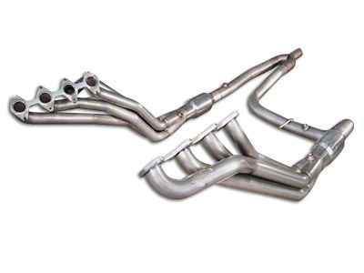 Stainless Works 1-3/4-Inch Long Tube Headers with Catted Y-Pipe; Factory Connect (04-08 5.4L F-150)