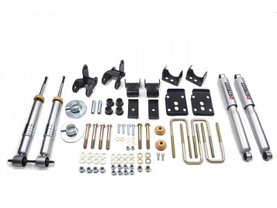 Belltech Lowering Kit with Street Performance Shocks; +1 to -3-Inch Front / 4-Inch Rear (15-20 F-150 w/ Short Bed)