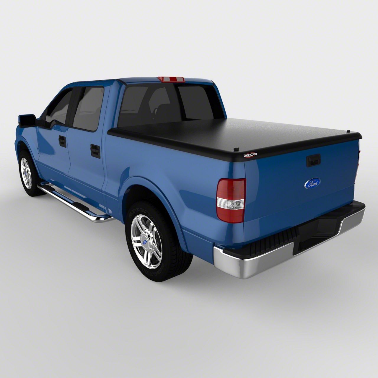 UnderCover Classic Hinged Tonneau Cover; Black Textured (04-08 F-150 Styleside w/ 5-1/2-Foot & 6-1/2-Foot Bed)
