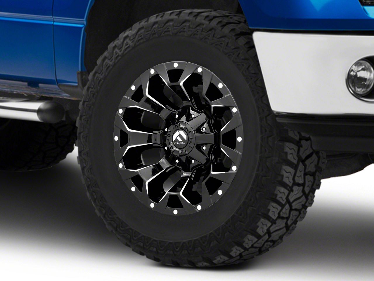 Fuel Wheels F150 Assault Gloss Black Milled 6Lug Wheel 17x9 +01mm