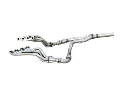 American Racing Headers 1-3/4-Inch Long Tube Headers with Catted Y-Pipe and Pure Thunder Dual Exhaust System; Side Exit (10-14 6.2L F-150 Raptor)