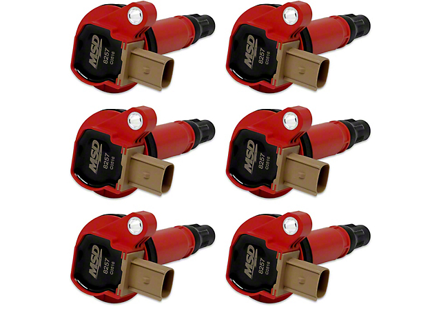 MSD Coil Packs; Red (11-14 3.5L EcoBoost F-150)