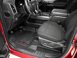 Rough Country Heavy Duty Front and Rear Floor Mats; Black (15-23 F-150 SuperCrew)