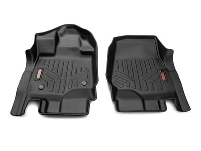 Rough Country Heavy Duty Front Floor Mats; Black (15-23 F-150)