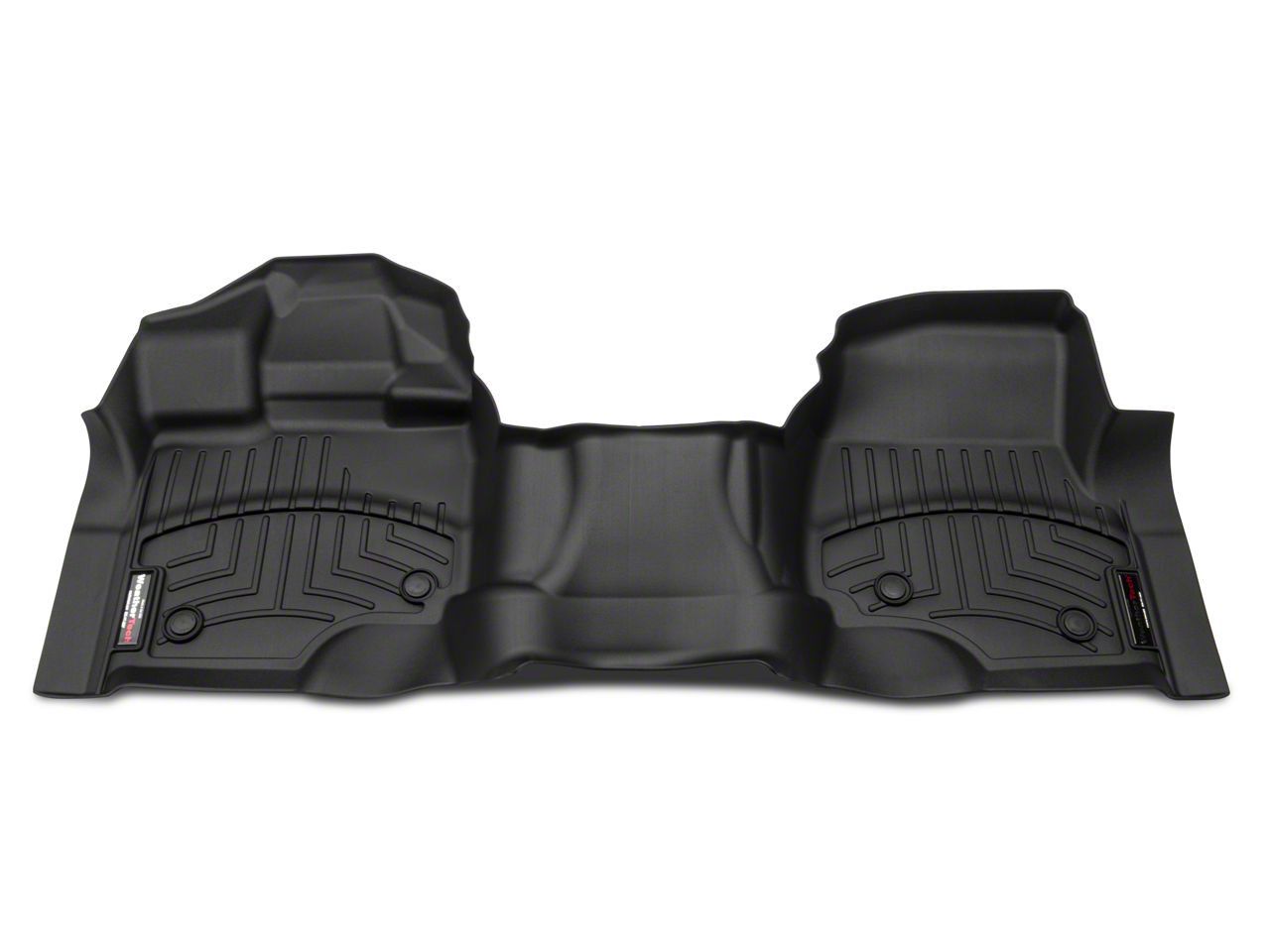 Weathertech F150 DigitalFit Front Floor Liners for Vinyl Floors; Black