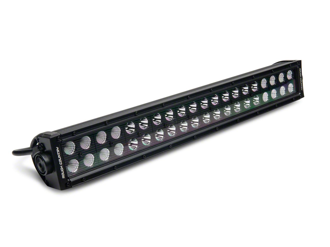 Rough Country F-150 20-Inch Black Series Dual Row LED Light Bar; Flood ...