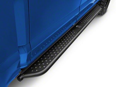 Deegan 38 Tubular Side Step Bars; Black (15-23 F-150 SuperCrew)