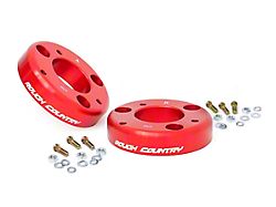 Rough Country 2-Inch Leveling Strut Extensions; Anodized Red (14-23 F-150, Excluding Raptor)