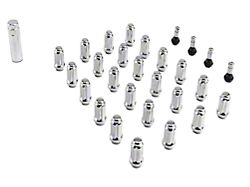 Chrome 6-Spline Lug Nut Kit; 14mm x 1.5; Set of 24 (15-23 F-150)
