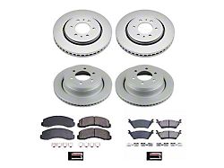 PowerStop Z17 Evolution Plus 6-Lug Brake Rotor and Pad Kit; Front and Rear (12-20 2WD/4WD F-150)