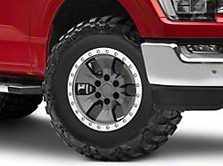 Gen2 Raptor Beadlock Style Charcoal 6-Lug Wheel; 17x8.5; 34mm Offset (21-23 F-150)