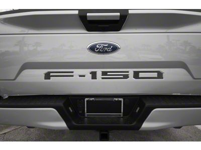 Tailgate Insert Letters; Domed Carbon Fiber (18-20 F-150 w/o Tailgate Applique)