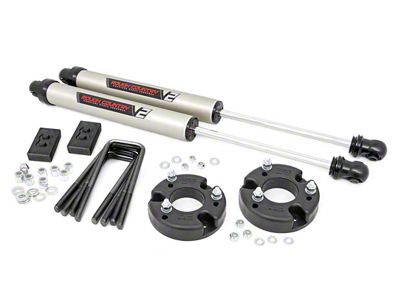 Rough Country 2-Inch Leveling Lift Kit with V2 Monotube Shocks (09-20 2WD/4WD F-150, Excluding Raptor)