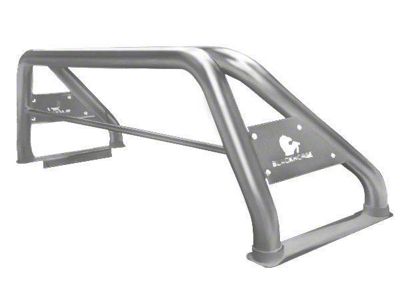 Classic Roll Bar with 50-Inch LED Light Bar; Stainless Steel (07-23 Silverado 1500)