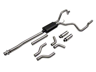 C&L Dual Exhaust System with Polished Tips; Side/Rear Exit (09-10 5.4L F-150)
