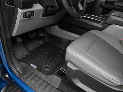 Proven Ground Trushield Precision Molded Front and Rear Floor Liners; Black (15-23 F-150 SuperCrew)