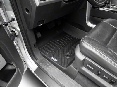 Proven Ground TruShield Precision Molded Front Floor Liners; Black (09-14 F-150)