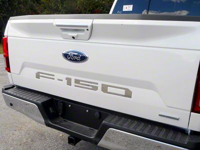 Tailgate Letter Inserts; Stainless Steel (18-20 F-150 w/o Tailgate Applique)