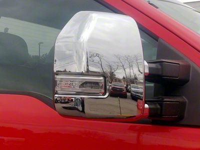 Mirror Covers; Chrome (17-23 F-250 Super Duty)