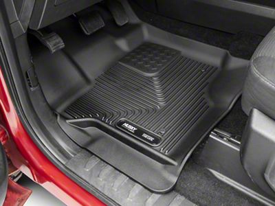 X-Act Contour Front and Second Seat Floor Liners; Black (15-23 F-150 SuperCrew)