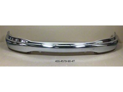 Replacement Front Bumper without Fog Light Openings; Chrome (99-03 F-150, Excluding Lightning)