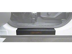 Front Door Sill Protection with F-150 Logo; TUF-LINER Black; Black and Orange (15-23 F-150)