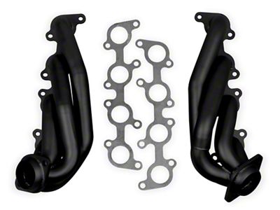 Flowtech 1-5/8-Inch Shorty Headers; Black Painted (11-17 5.0L F-150)
