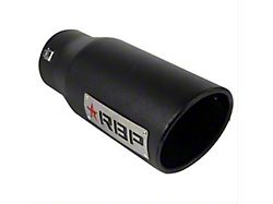 RBP EX-1 Adjustable Multi-Fit Exhaust Tip; 4.50-Inch; High Heat Textured Black (Fits 2.50 to 3.50-Inch Tailpipe)