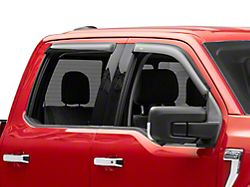 Ventvisor Window Deflectors; Front and Rear; Dark Smoke (15-23 F-150 SuperCrew)
