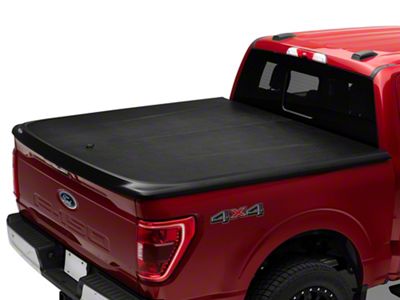 UnderCover SE Hinged Tonneau Cover; Black Textured (21-23 F-150 w/ 5-1/2-Foot & 6-1/2-Foot Bed)