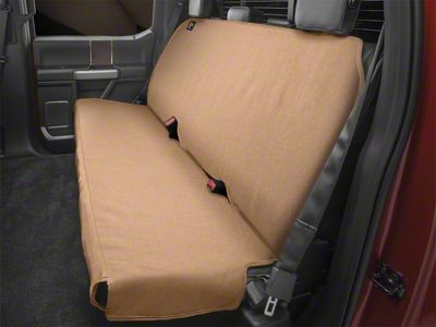 Weathertech Second Row Seat Protector; Tan (99-23 Silverado 1500 Extended/Double Cab)