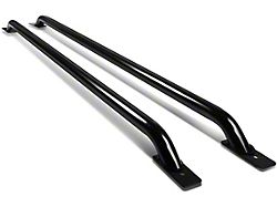Truck Bed Rail; Stainless Steel; Black (99-14 F-150 6-1/2-Foot Bed)